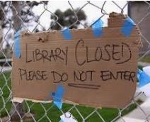 Library closed do not enter
